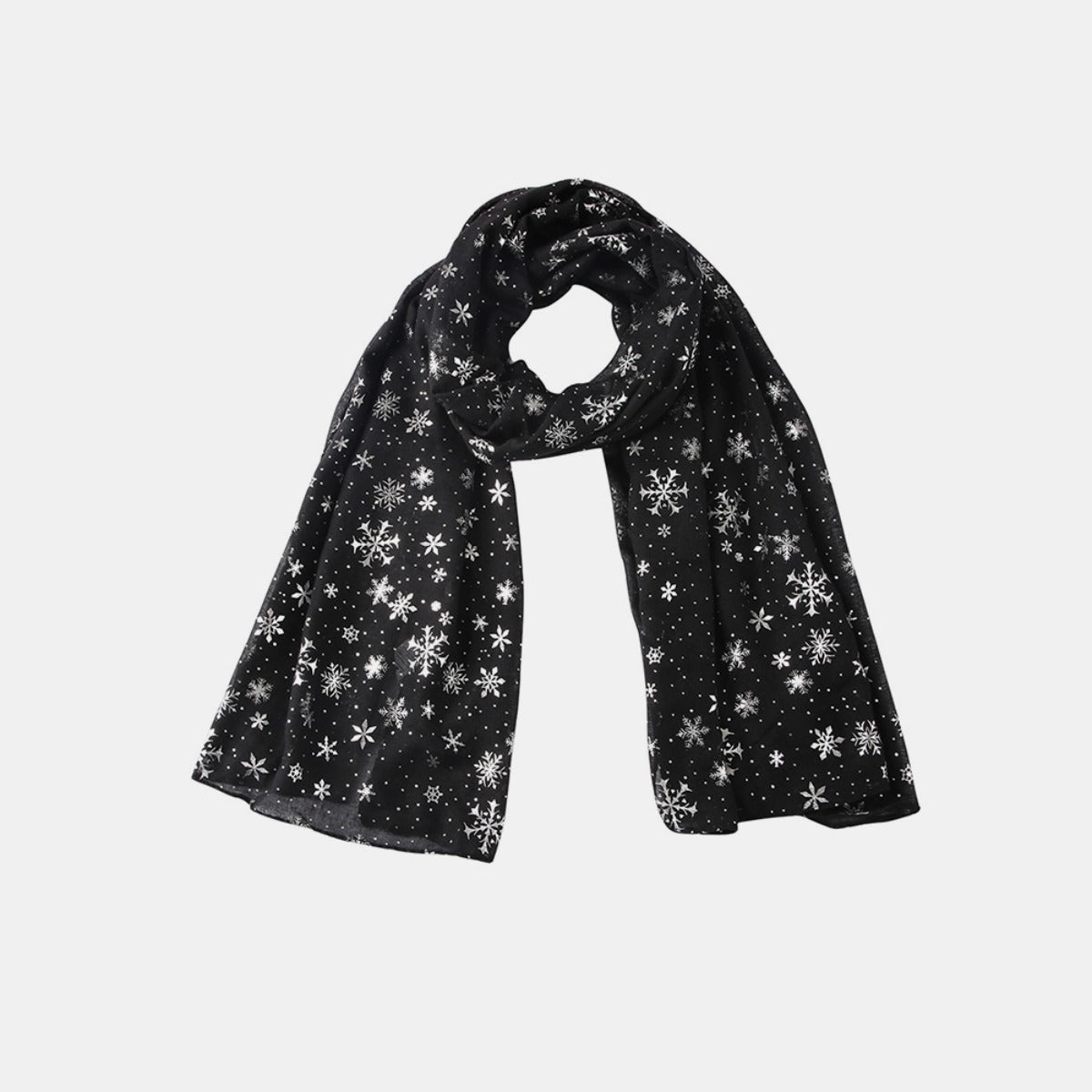 Thermal Snowflakes Polyester Scarf