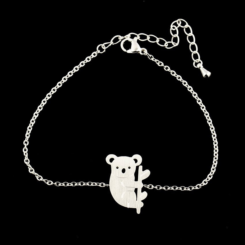 Koala Link Chain Stainless Steel Bracelet