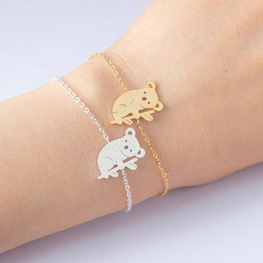 Koala Link Chain Stainless Steel Bracelet