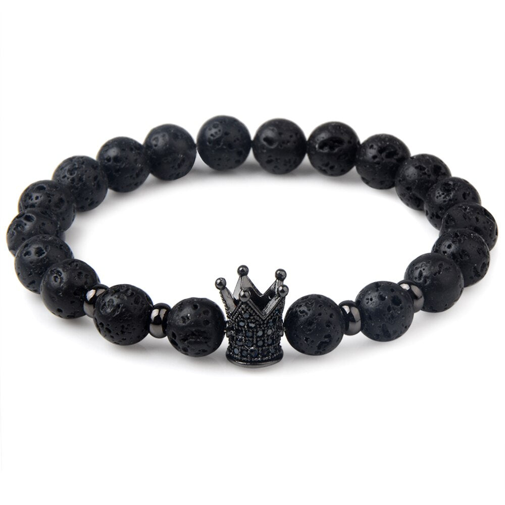 Leopard Tiger Eye Lion Head Bracelet Owl Buddha Bead Bracelets Bangles Skull Charm Natural Stone Bracelet yoga Jewelry Men Women