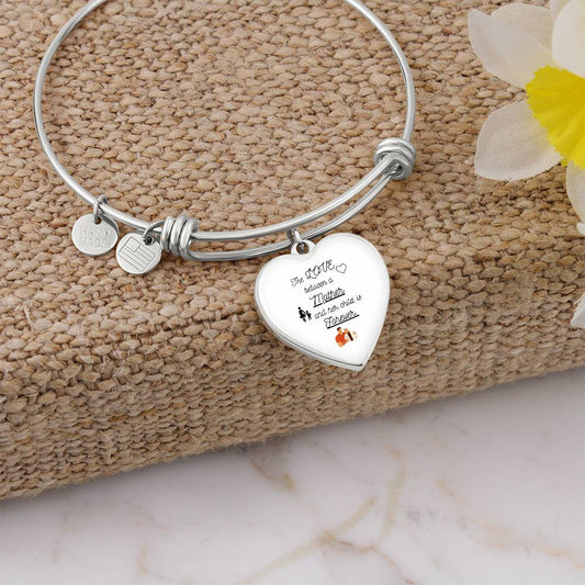 Mother's Love Engraved Bangle Bracelet