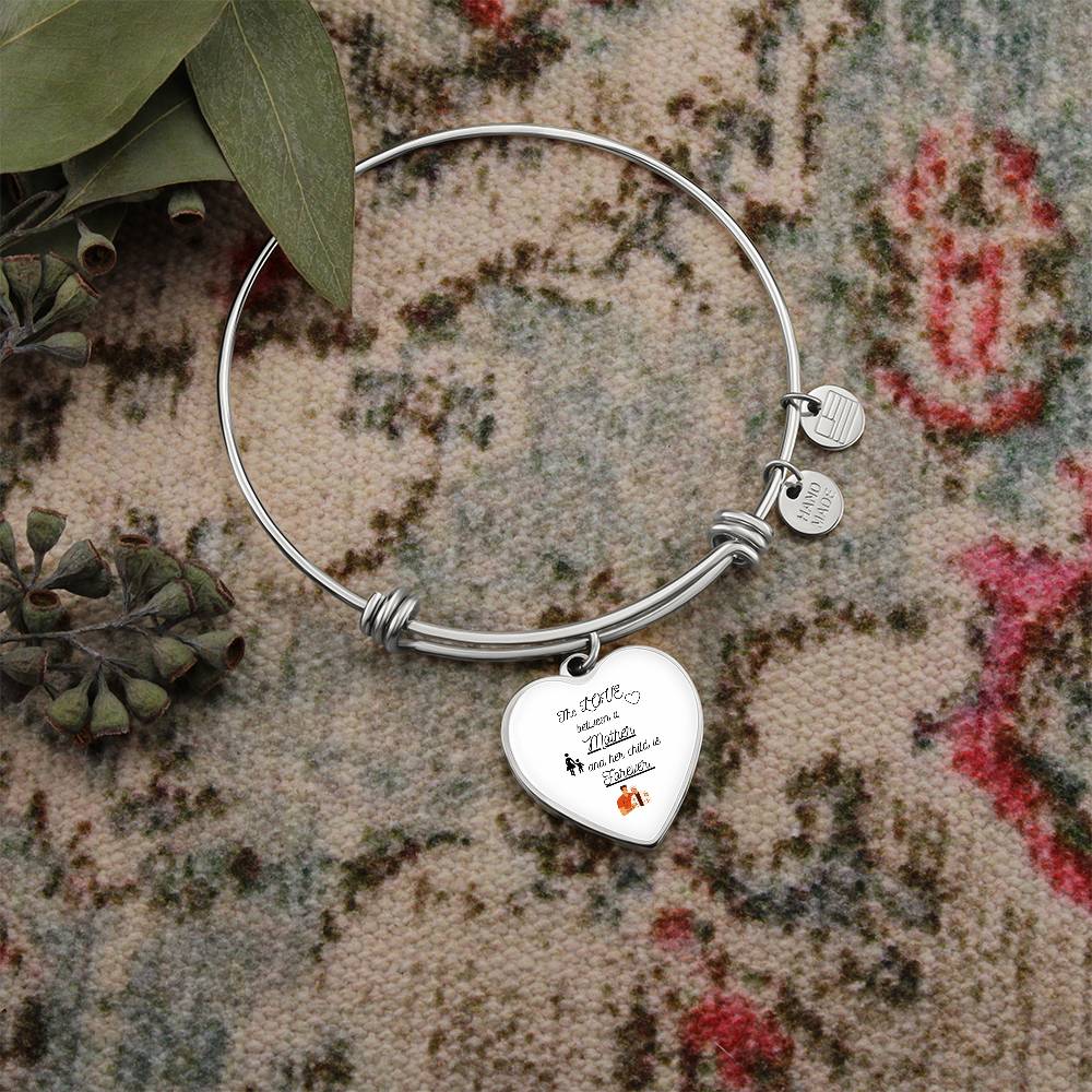 Mother's Love Engraved Bangle Bracelet