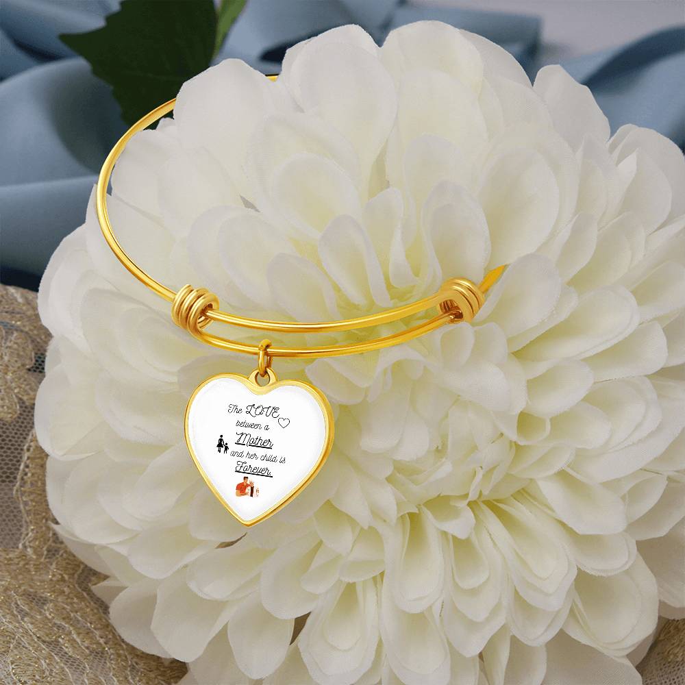 Mother's Love Engraved Bangle Bracelet