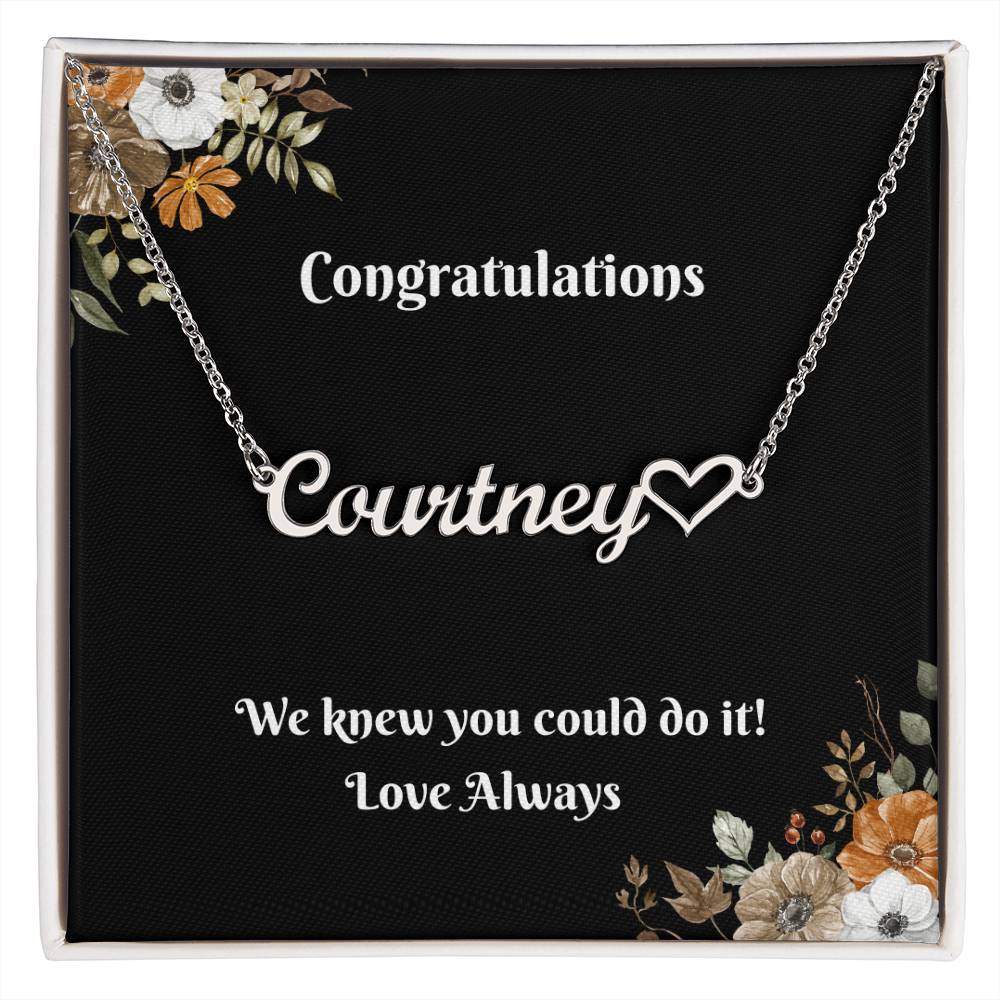 Personalized Heart Name Necklace