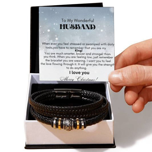 Men's "Love you Forever " Bracelet    On sale for a limited time