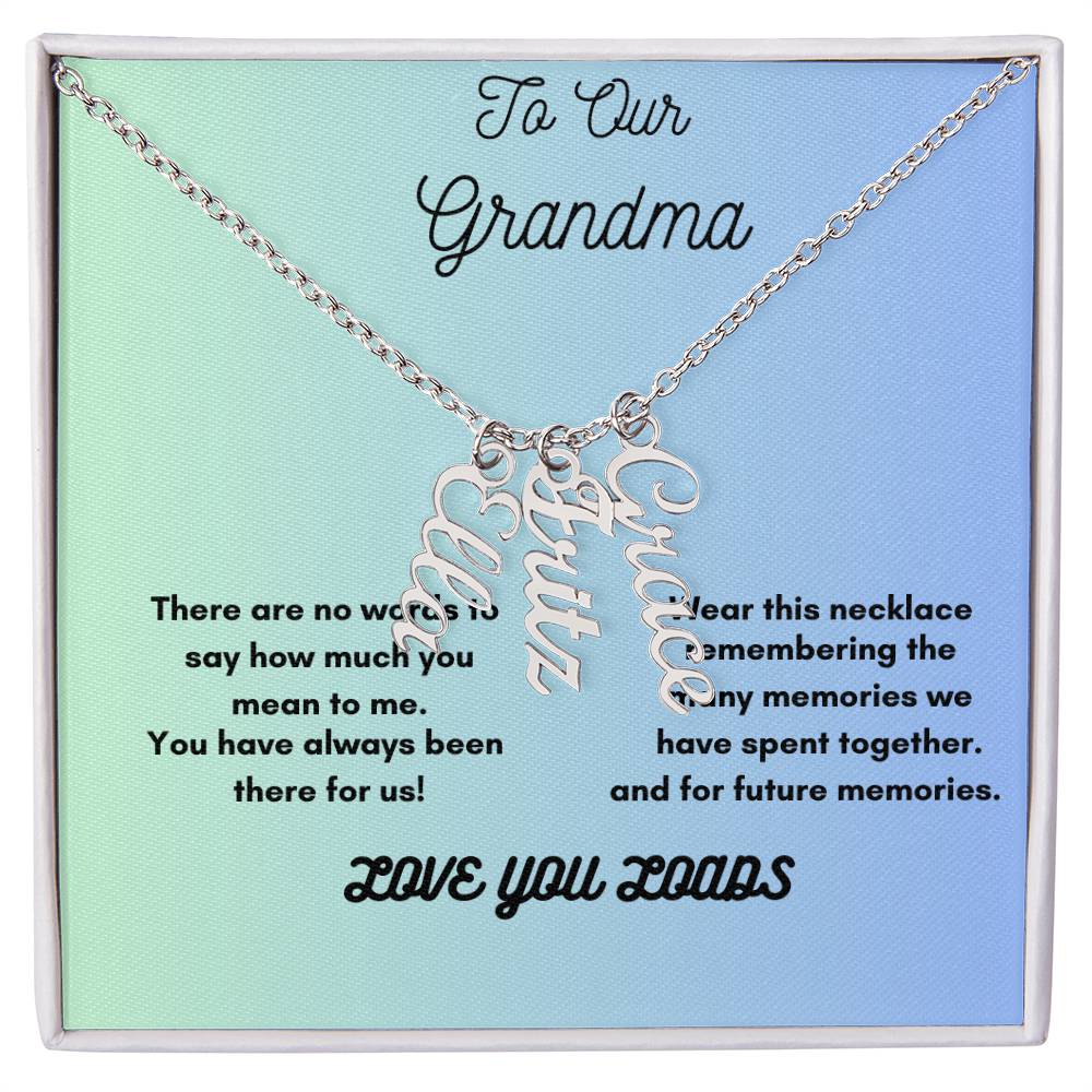 A Personalized Necklace for Grama