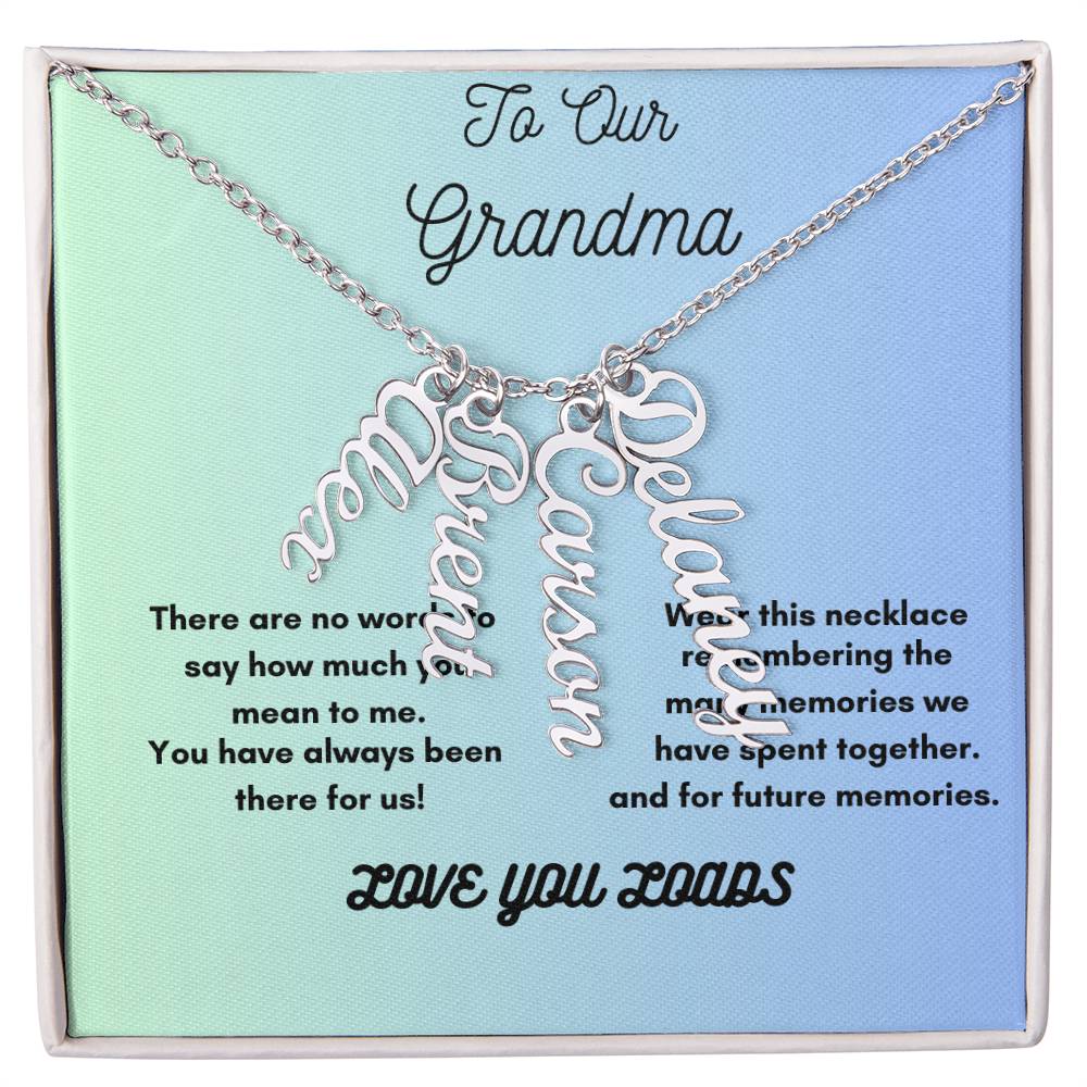 A Personalized Necklace for Grama