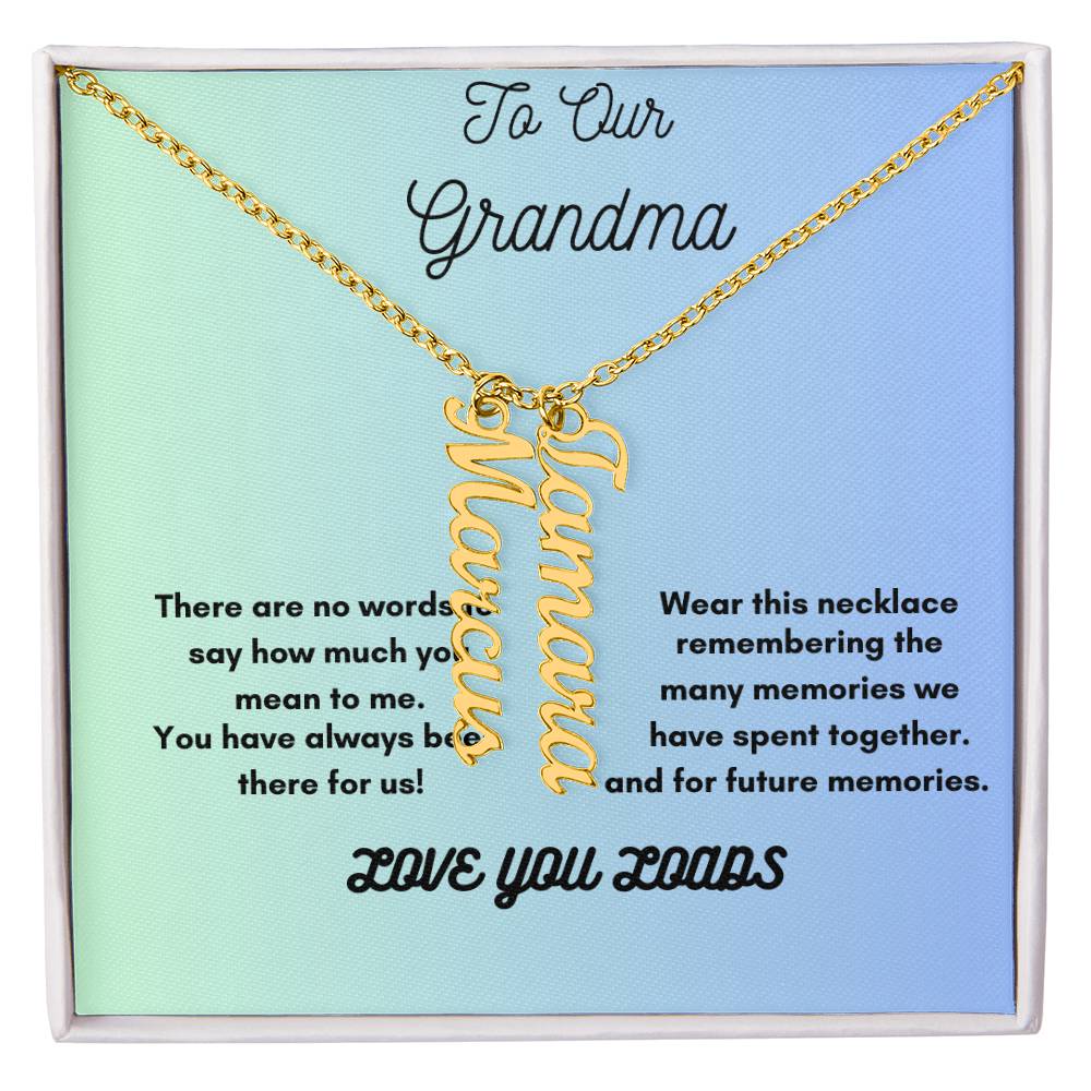 A Personalized Necklace for Grama