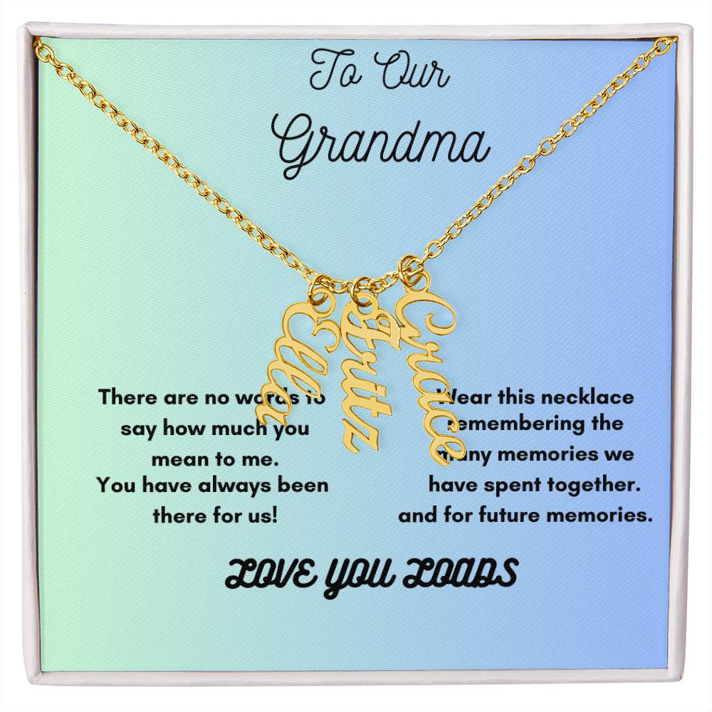 A Personalized Necklace for Grama