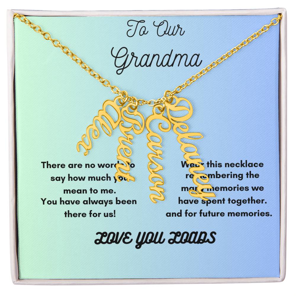 A Personalized Necklace for Grama