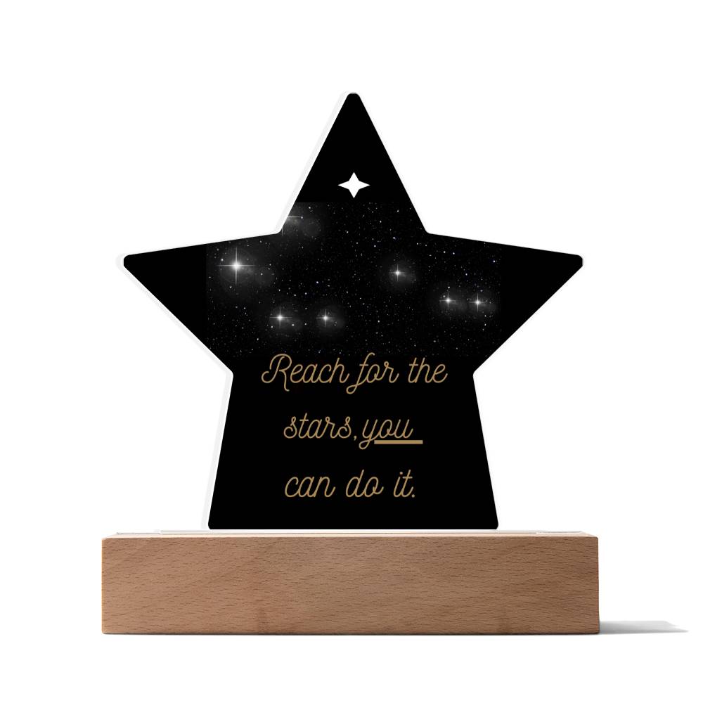 A Unique Acrylic Star Plaque