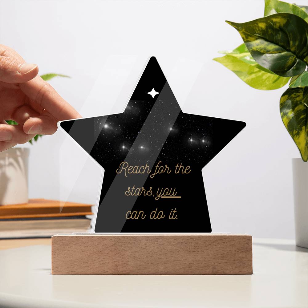 A Unique Acrylic Star Plaque