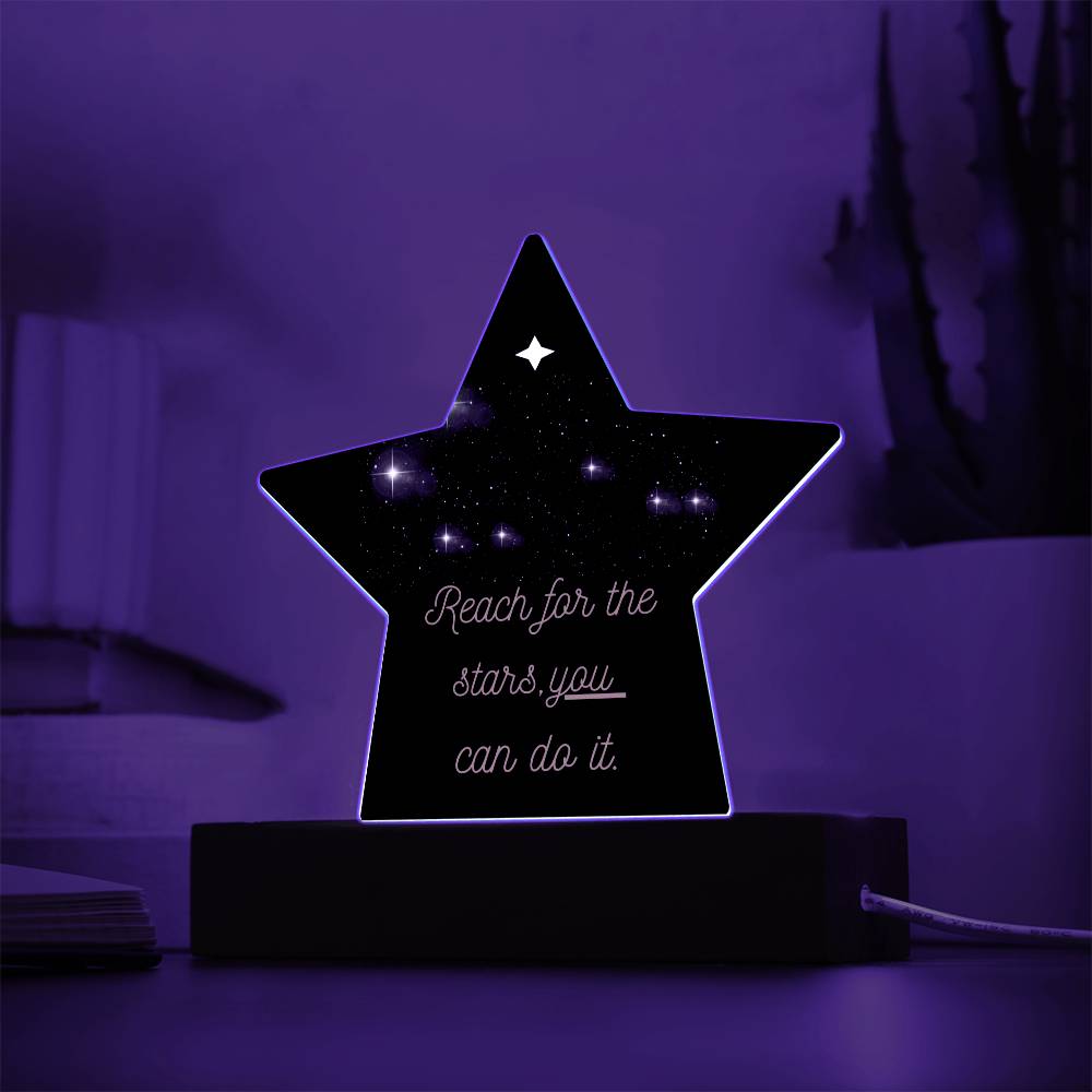 A Unique Acrylic Star Plaque